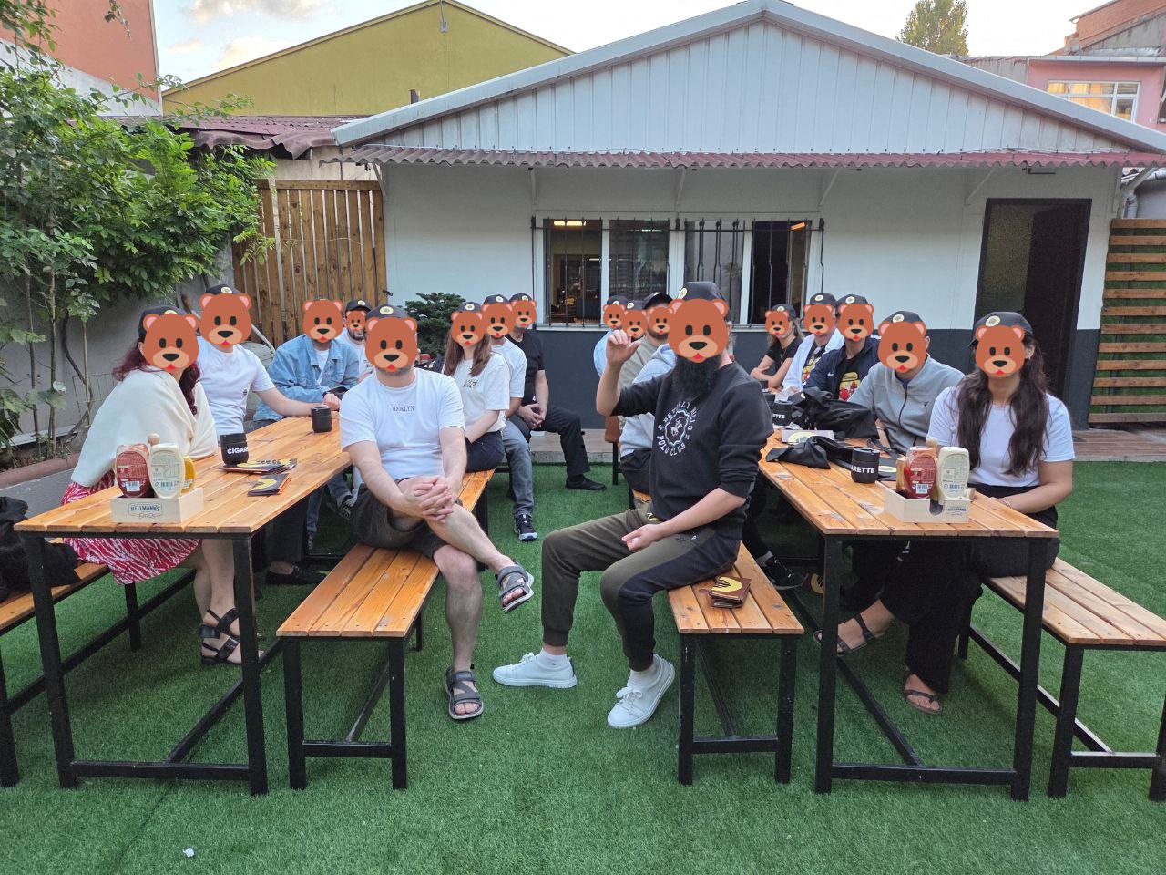 Outdoor networking session at DeFi Pragma event